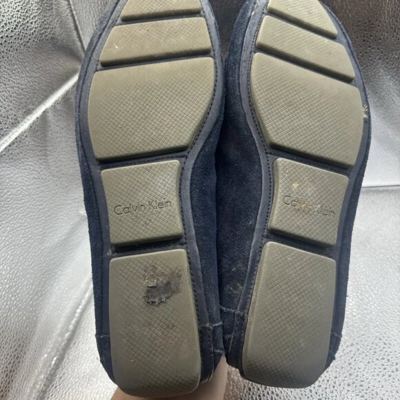 Calvin Klein‎ Men Loafers Blue Suede Very Nice - Picture 9 of 9